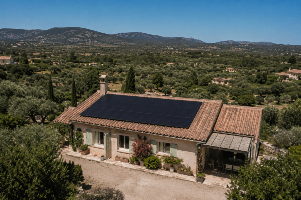 Installation photovoltaïque sur toiture méditerranéenne entre Hyères et Toulon